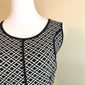 Mossimo Black and White Printed Dress